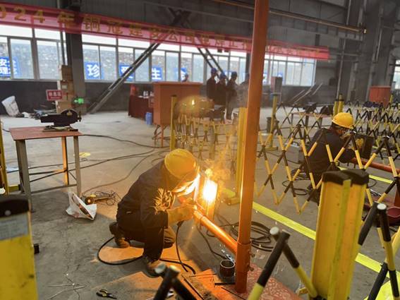 公司舉辦電焊工、電工技術(shù)比武