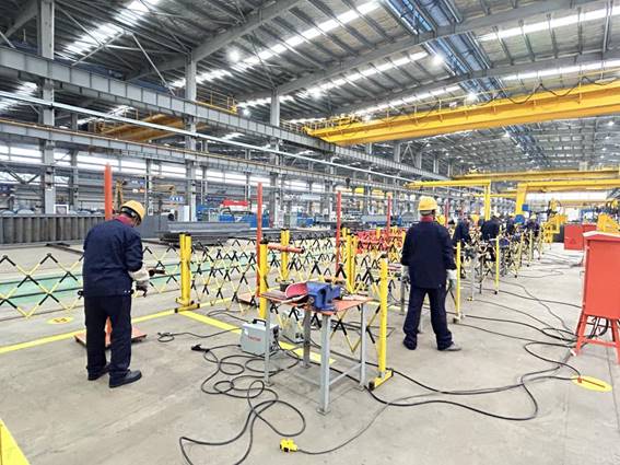 公司舉辦電焊工、電工技術比武